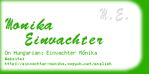 monika einvachter business card