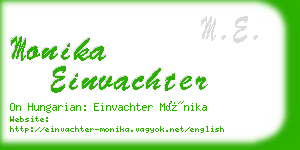 monika einvachter business card